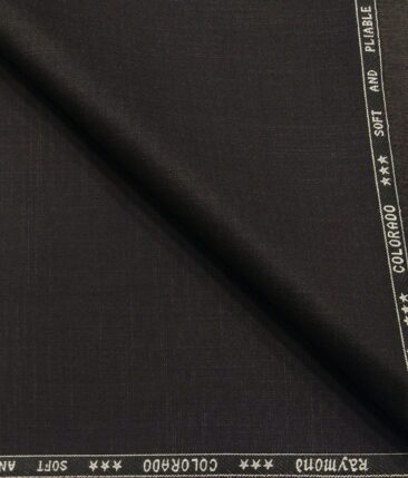 Raymond Men's Poly Viscose Unstitched Self Design Suiting Fabric (Dark Choclate Brown)