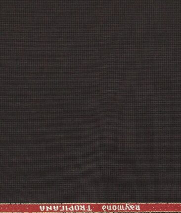 Raymond Men's Poly Viscose Unstitched Houndshooth Weave Suiting Fabric (Brown)