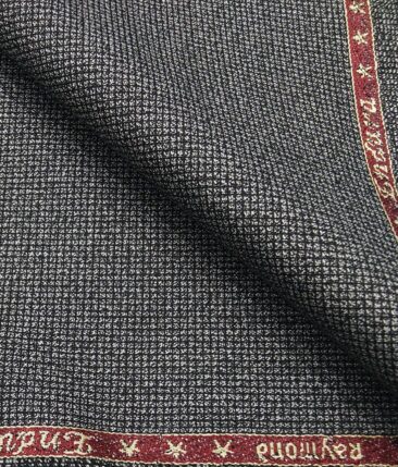 Raymond Men's Poly Viscose Unstitched Structured Suiting Fabric (Silver Grey)
