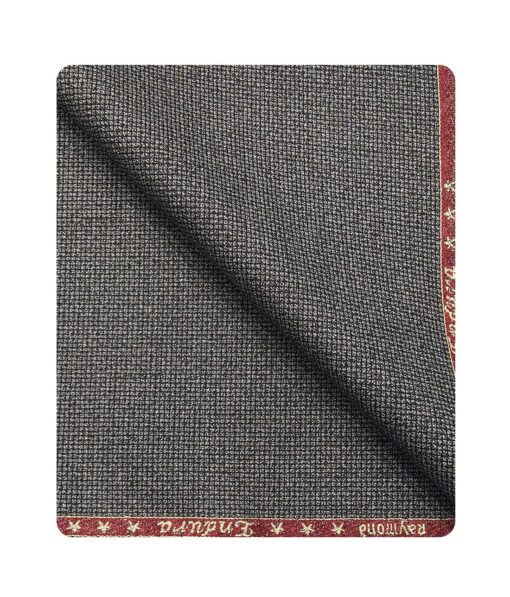 Raymond Men's Poly Viscose Unstitched Structured Suiting Fabric (Silver Grey)