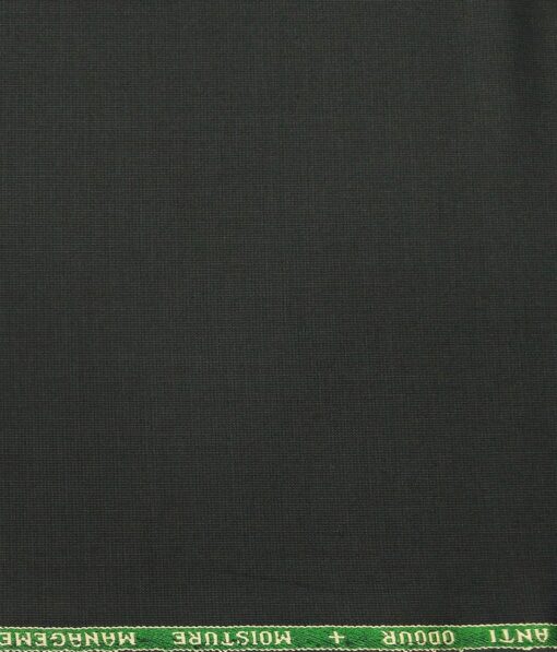 Raymond Men's Poly Viscose Techno Stretch Unstitched Structured Suiting Fabric (Dark Green)