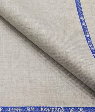 Raymond Men's Poly Viscose Unstitched Self Design Suiting Fabric (Light Grey)