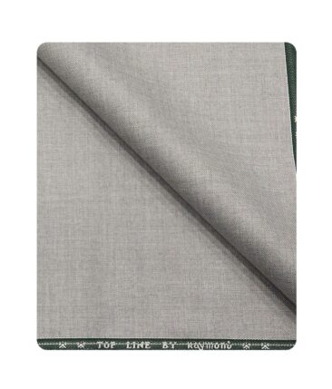 Raymond Men's Poly Viscose Unstitched Self Design Suiting Fabric (Light Silver Grey)