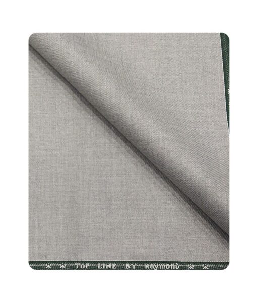 Raymond Men's Poly Viscose Unstitched Self Design Suiting Fabric (Light Silver Grey)