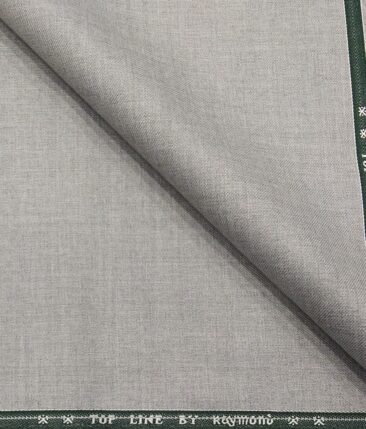 Raymond Men's Poly Viscose Unstitched Self Design Suiting Fabric (Light Silver Grey)
