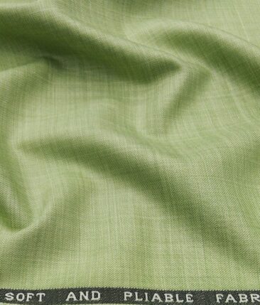 Raymond Men's Poly Viscose Unstitched Self Design Suiting Fabric (Light Green)