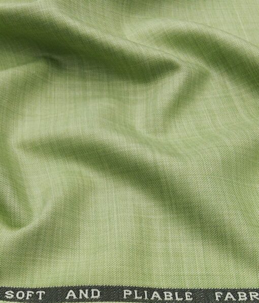 Raymond Men's Poly Viscose Unstitched Self Design Suiting Fabric (Light Green)