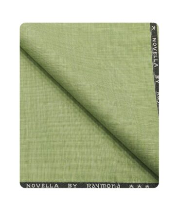 Raymond Men's Poly Viscose Unstitched Self Design Suiting Fabric (Light Green)