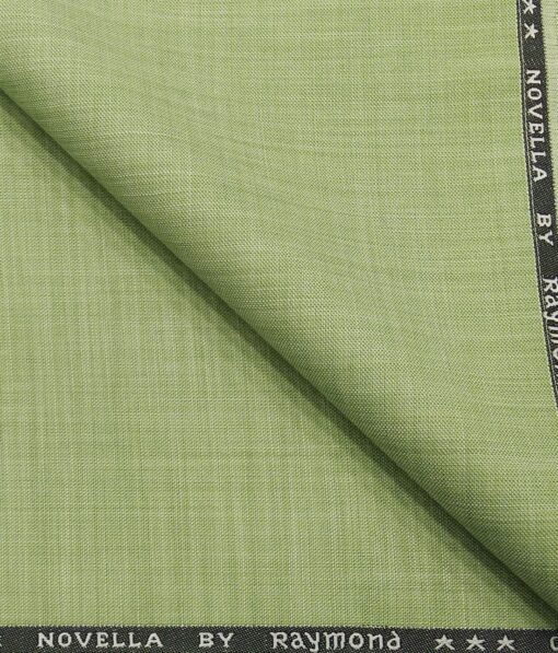 Raymond Men's Poly Viscose Unstitched Self Design Suiting Fabric (Light Green)