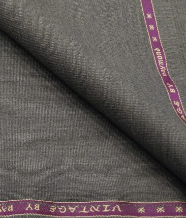 Raymond Men's Poly Viscose Unstitched Structured Suiting Fabric (Grey)