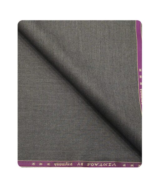 Raymond Men's Poly Viscose Unstitched Structured Suiting Fabric (Grey)