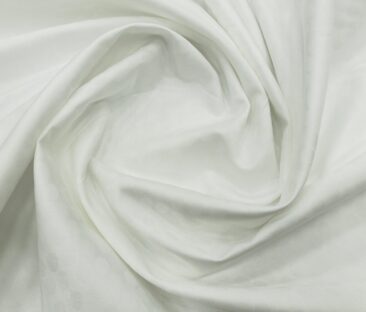 Bombay Rayon Men's Cotton Jacquard 1.60 Meter Unstitched Shirting Fabric (White)