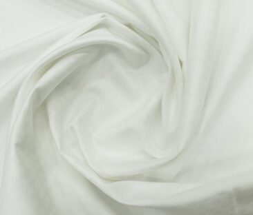 Bombay Rayon Men's Cotton Jacquard 1.60 Meter Unstitched Shirting Fabric (White)