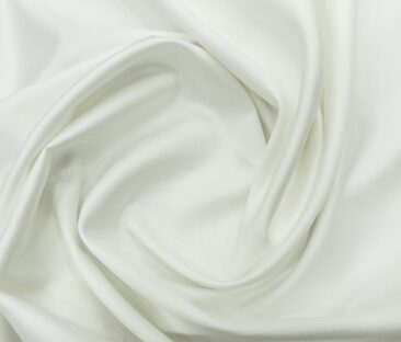Monza Men's Cotton Dobby 1.60 Meter Unstitched Shirting Fabric (White)