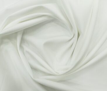 Raymond Men's Giza Cotton Solid 1.80 Meter Unstitched Shirting Fabric (White)
