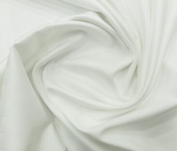 Raymond Men's Cotton Jacquard 1.80 Meter Unstitched Shirting Fabric (White)