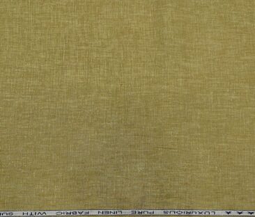 Raymond Men's Linen Self Design 3 Meter Unstitched Suiting Fabric (Macaroon Beige)