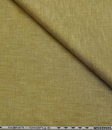 Raymond Men's Linen Self Design 3 Meter Unstitched Suiting Fabric (Macaroon Beige)