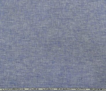 Raymond Men's Linen Self Design 3 Meter Unstitched Suiting Fabric (Light Blue)