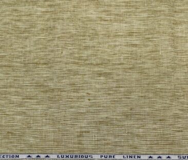 Raymond Men's Linen Self Design 3 Meter Unstitched Suiting Fabric (Hazelnut Beige)