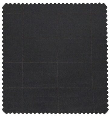 Raymond Men's Terry Rayon Unstitched Mauve Checks Suiting Fabric (Dark Navy Blue)