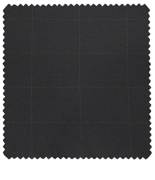 Raymond Men's Terry Rayon Unstitched Mauve Checks Suiting Fabric (Dark Navy Blue)