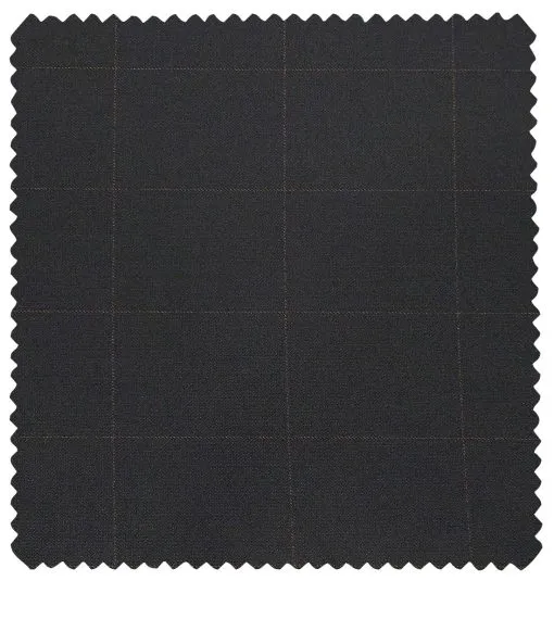 Raymond Men's Terry Rayon Unstitched Mauve Checks Suiting Fabric (Dark Navy Blue)