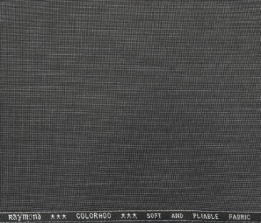 Raymond Men's Poly Viscose Unstitched Dotted Structured Suiting Fabric (Blueish Grey)