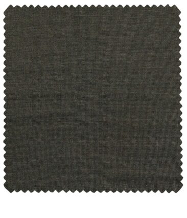 Raymond Men's Poly Viscose Unstitched Self Checks Suiting Fabric (Dark Green)