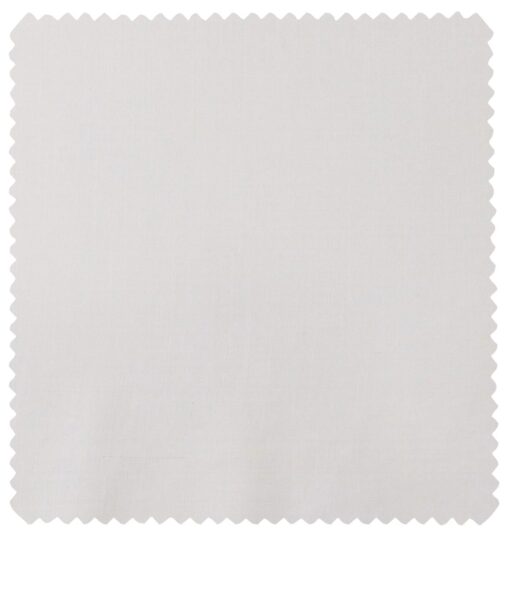 Raymond Men's Poly Viscose Unstitched Self Suiting Fabric (White)