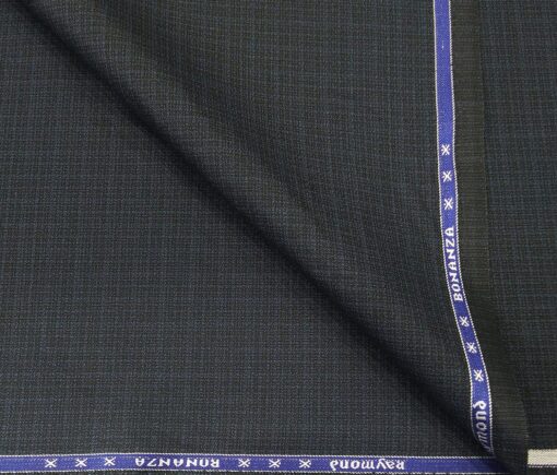 Raymond Men's Poly Viscose Unstitched Self Design Suiting Fabric (Blackish Blue)