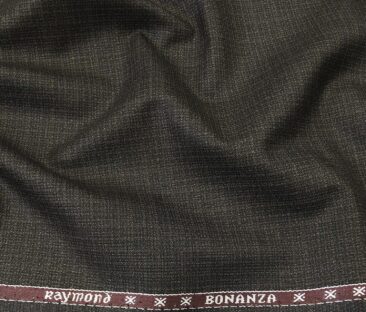 Raymond Men's Poly Viscose Unstitched Self Design Suiting Fabric (Blackish Brown)