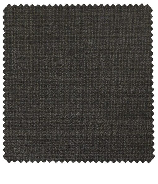 Raymond Men's Poly Viscose Unstitched Self Design Suiting Fabric (Blackish Brown)