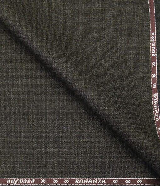 Raymond Men's Poly Viscose Unstitched Self Design Suiting Fabric (Blackish Brown)