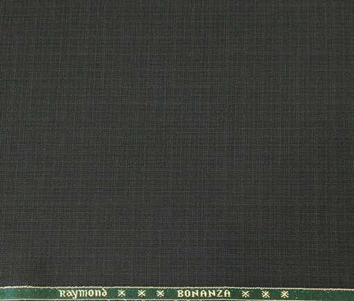 Raymond Men's Poly Viscose Unstitched Self Design Suiting Fabric (Blackish Green)