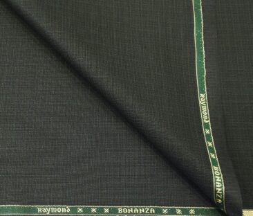 Raymond Men's Poly Viscose Unstitched Self Design Suiting Fabric (Blackish Green)