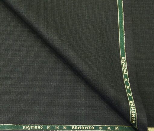 Raymond Men's Poly Viscose Unstitched Self Design Suiting Fabric (Blackish Green)