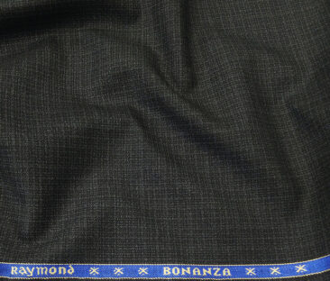 Raymond Men's Poly Viscose Unstitched Self Design Suiting Fabric (Blackish Grey)