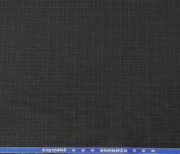 Raymond Men's Poly Viscose Unstitched Self Design Suiting Fabric (Blackish Grey)