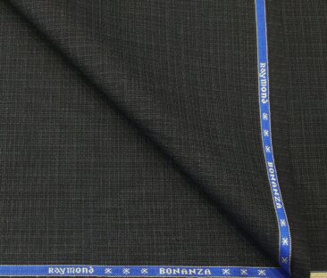 Raymond Men's Poly Viscose Unstitched Self Design Suiting Fabric (Blackish Grey)