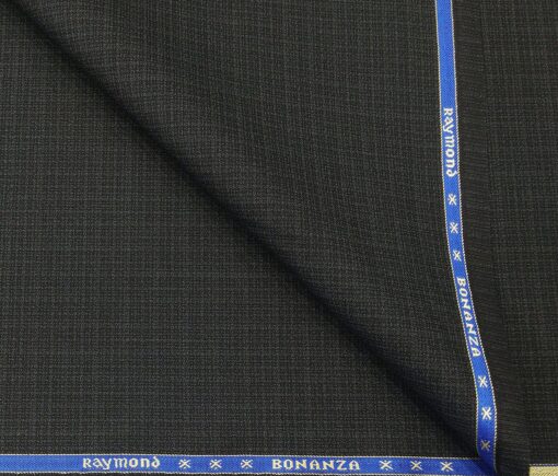 Raymond Men's Poly Viscose Unstitched Self Design Suiting Fabric (Blackish Grey)
