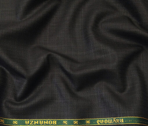 Raymond Men's Poly Viscose Unstitched Self Design Suiting Fabric (Black)