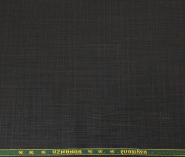Raymond Men's Poly Viscose Unstitched Self Design Suiting Fabric (Black)