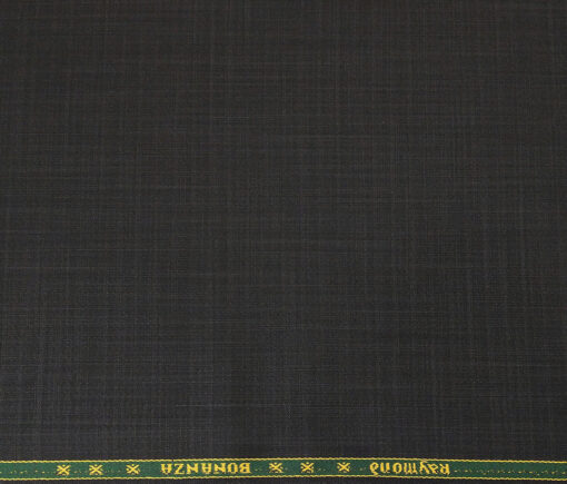 Raymond Men's Poly Viscose Unstitched Self Design Suiting Fabric (Black)