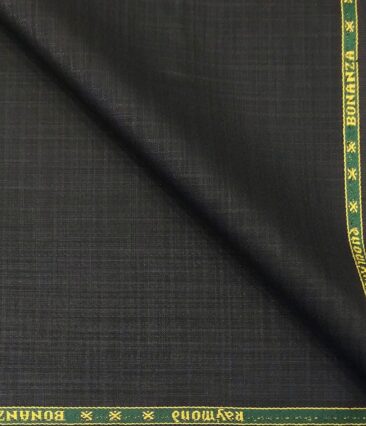 Raymond Men's Poly Viscose Unstitched Self Design Suiting Fabric (Black)