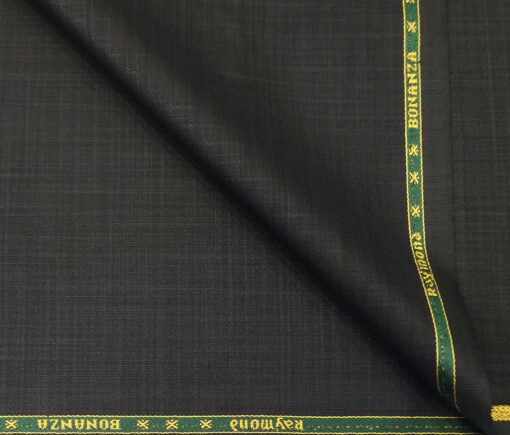Raymond Men's Poly Viscose Unstitched Self Design Suiting Fabric (Black)