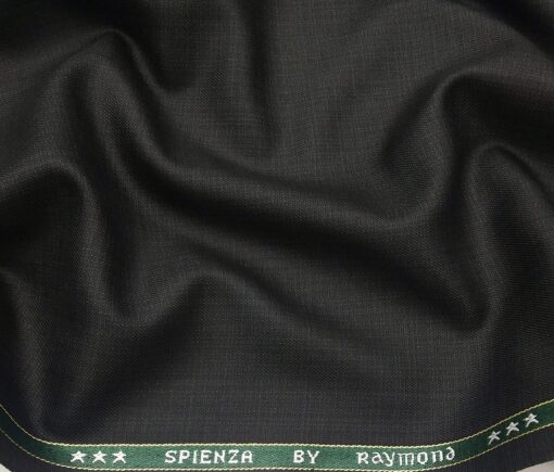 Raymond Men's Poly Viscose Unstitched Self Design Suiting Fabric (Black)