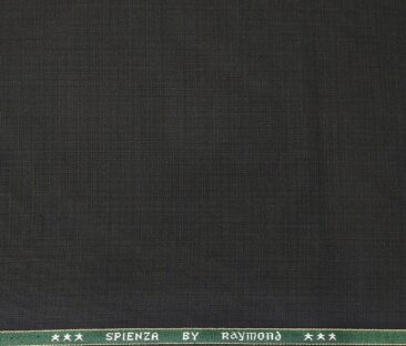 Raymond Men's Poly Viscose Unstitched Self Design Suiting Fabric (Black)