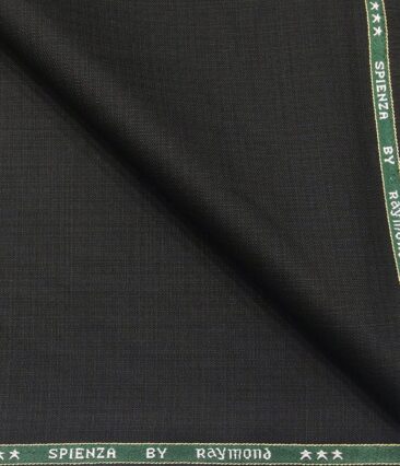 Raymond Men's Poly Viscose Unstitched Self Design Suiting Fabric (Black)