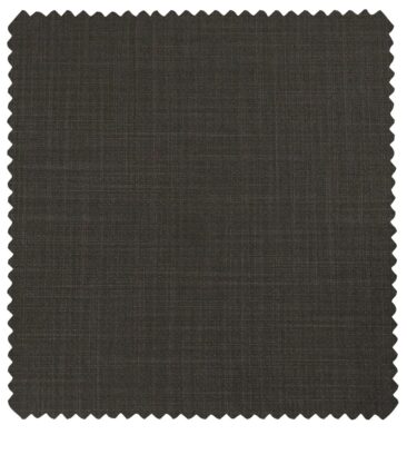 Raymond Men's Poly Viscose Unstitched Self Design Suiting Fabric (Brown)